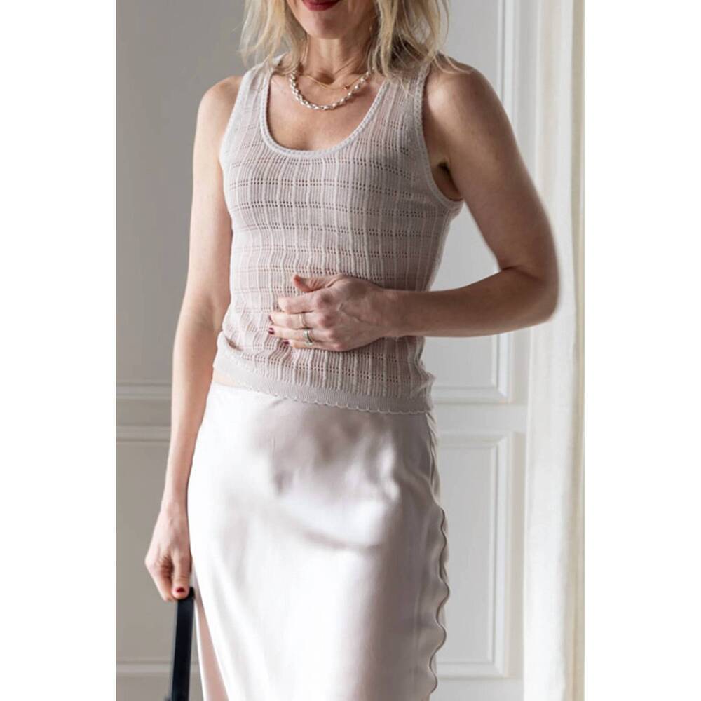 NEW SABLYN cordelia b scooped neck tank in lunar